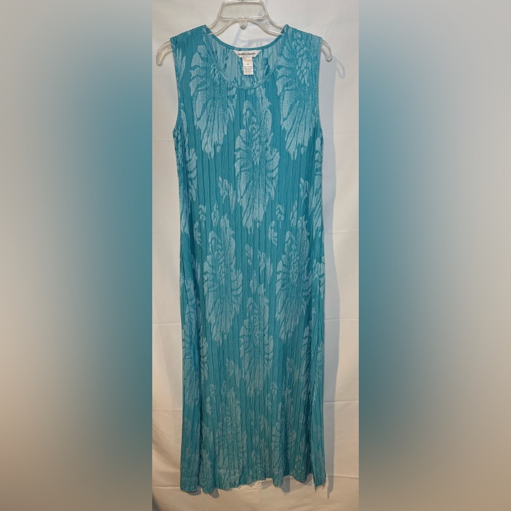 Drapers & Damons Turquoise Sleeveless Stretch Maxi Dress Size M